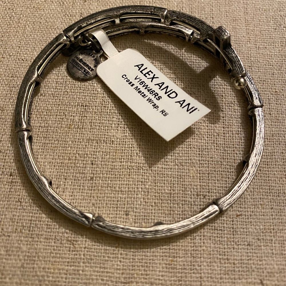 Alex and Ani Metallic Cross Bangle - Picture 2 of 3